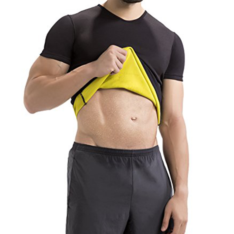 Breathable Neoprene Waist Trainer T-shirt For Men